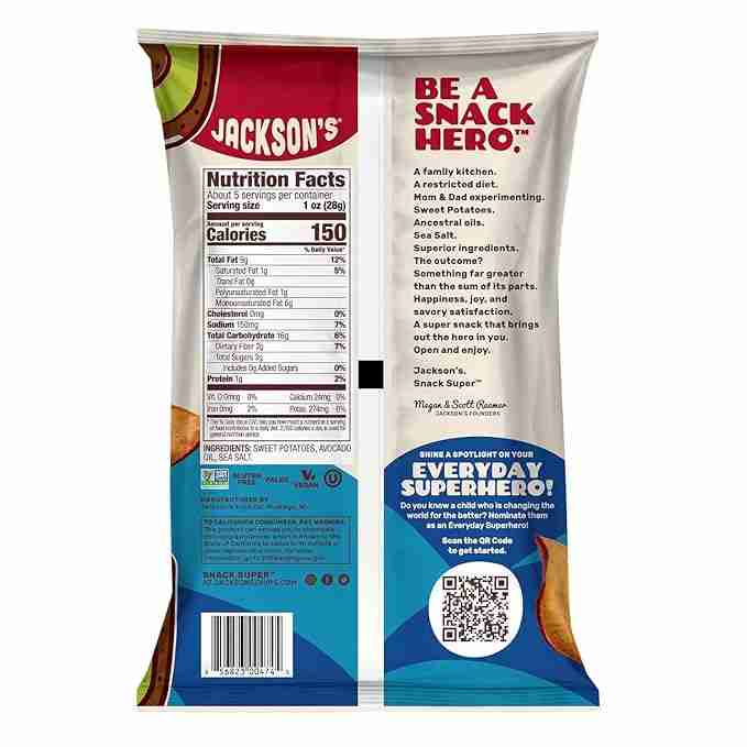 Jacksons Sweet Potato Chips - Image 2