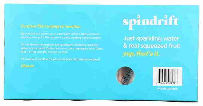 Spindrift Sparkling Water - Pineapple - Image 4