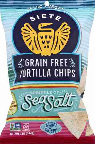 Siete Sea Salt Grain Free Tortilla Chips - Image 4